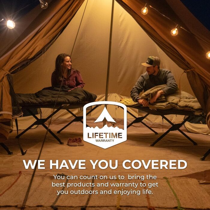 Кемпінгове ліжко TETON Sports Adventurer Limited Edition для дорослих, чорне | Розмір 75.5' x 25'