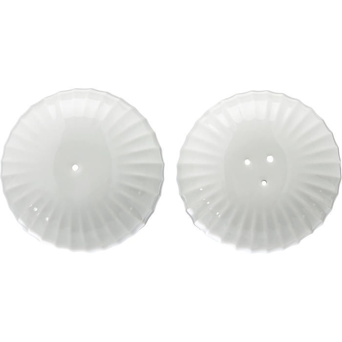 Kähler Salt and Pepper Shaker Set H5 cm Hammershøi Danish Handmade, white