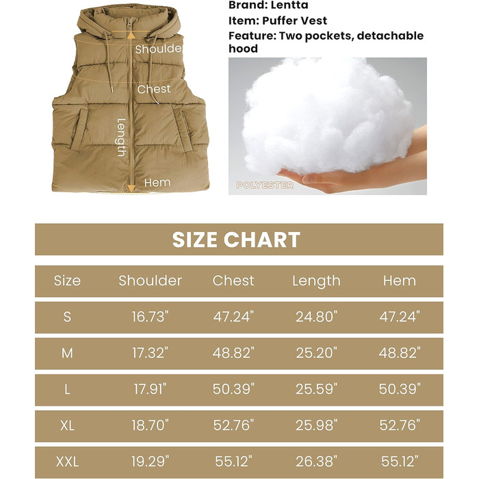 Степова жилетка Lentta Daen Ärellose з капюшоном та утеплювачем, зимова, камуфляж хакі (M)