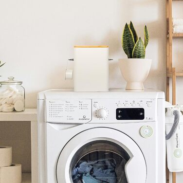 Контейнер для порошку 6.5л з дозатором, коробка для порошку, контейнер для корму, ящик для печива, кавових зерен, тваринного корму (Бежевий)