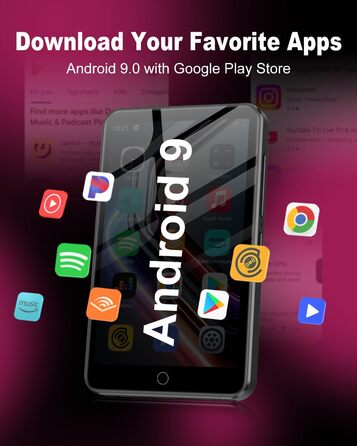 MP3 плеєр 80GB з Bluetooth та WiFi, 4.0