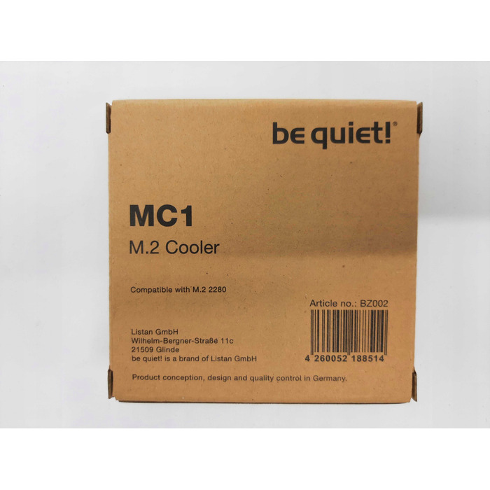 Радіатор be quiet! MC1 для SSD M.2 2280, алюміній, чорний