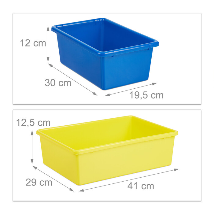 Relaxdays Children's Shelf White with Storage Boxes
