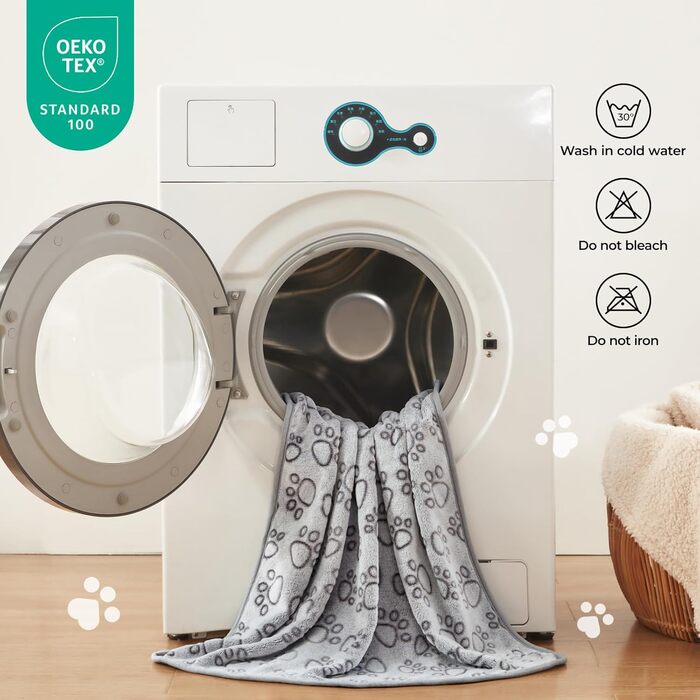 М'яка флісова ковдра для собак та котів Любе Пфотє, 3 шт. у наборі, 76*104 см