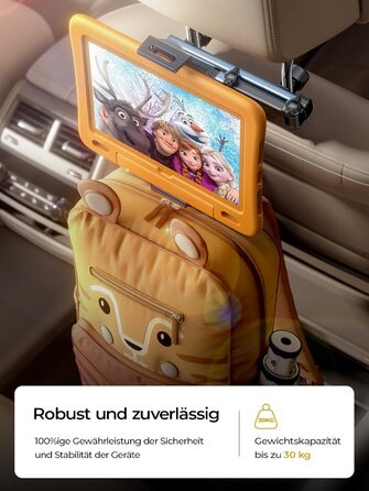 Утримувач для iPad/Samsung, універсальний автотримач для планшетів, органайзер в авто, чорний