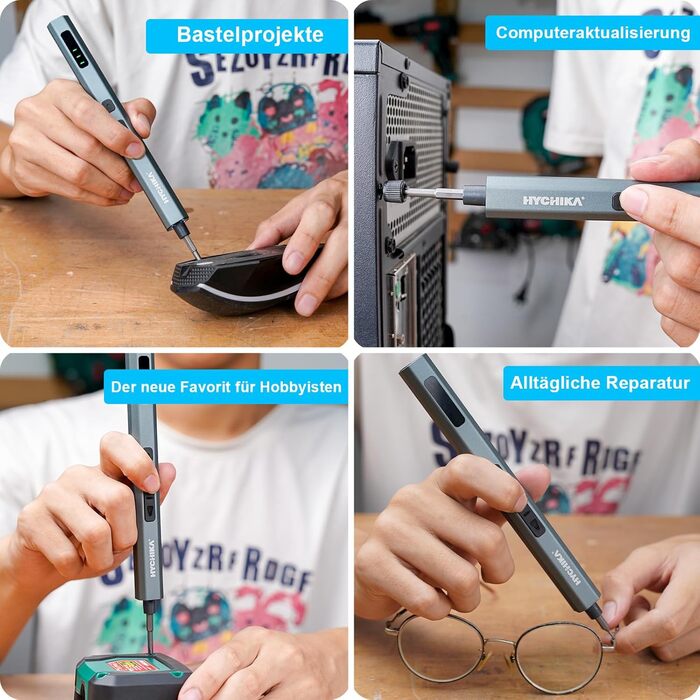 Електричний прецизійний викрутковий набір HYCHIKA 62-в-1 для ремонту електроніки: телефонів, планшетів, Xbox, камер, годинників