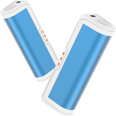 Jonwall Електричні грілки для рук, перезаряджаються, 2 шт. у наборі, USB, 3 рівні нагріву, для кемпінгу, гольфу, подарунок (блакитні)