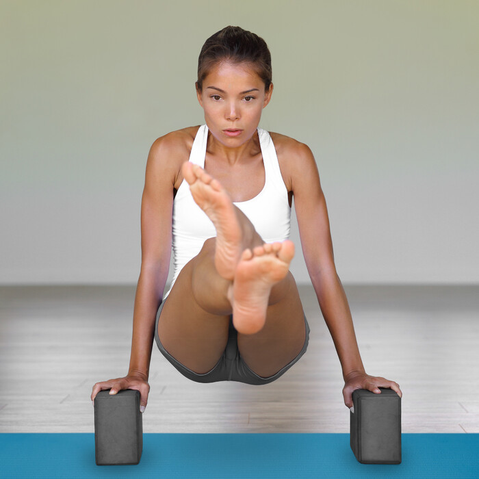 Relaxdays Yoga Mat, 1 cm thick, solid color