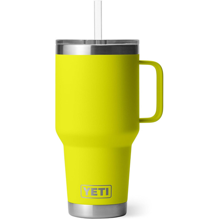 YETI Rambler 35 oz Stainless Steel Vacuum Insulated Straw Mug - Firefly Yellow