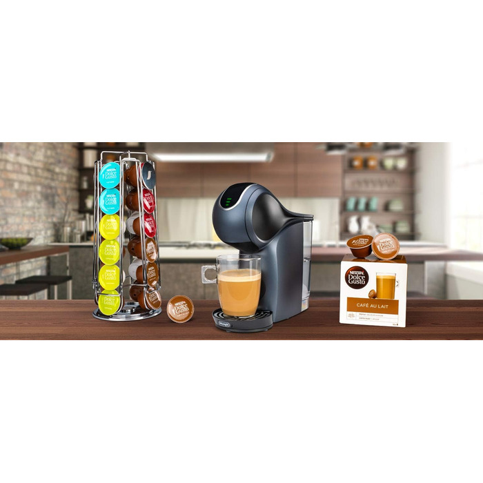Кавомашина De'Longhi Nescafe Dolce Gusto Genio S Touch EDG426.GY, для капсул, еспресо, капучино, латте, шиферно-сіра