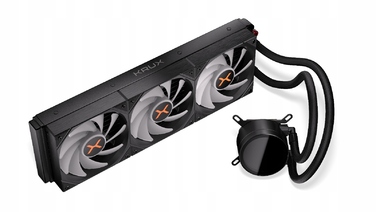 Система водяного охолодження процесора Krux HydroX 360 ARGB, 3x 120мм, 4-pin, чорна