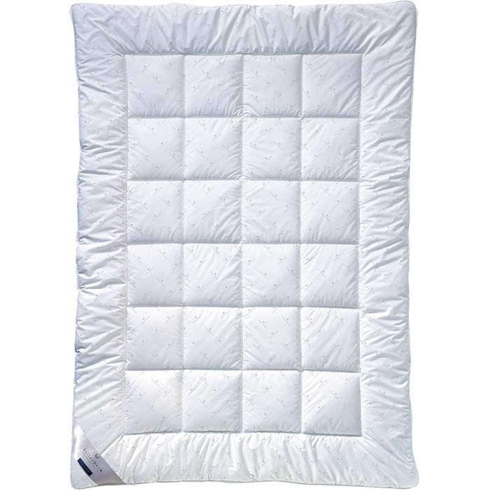 Ковдра billerbeck Faser E21 King з алое вера, всесезонна, середня теплість, 135x200 см, біла