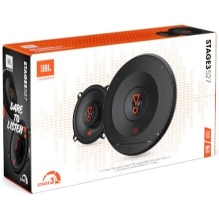 Автомобільна акустика JBL Stage3 527 13 см 200 Вт, 2-смугові динаміки Harman Kardon