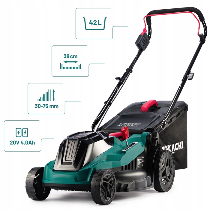 Акумуляторна газонокосарка Tokachi 38 см