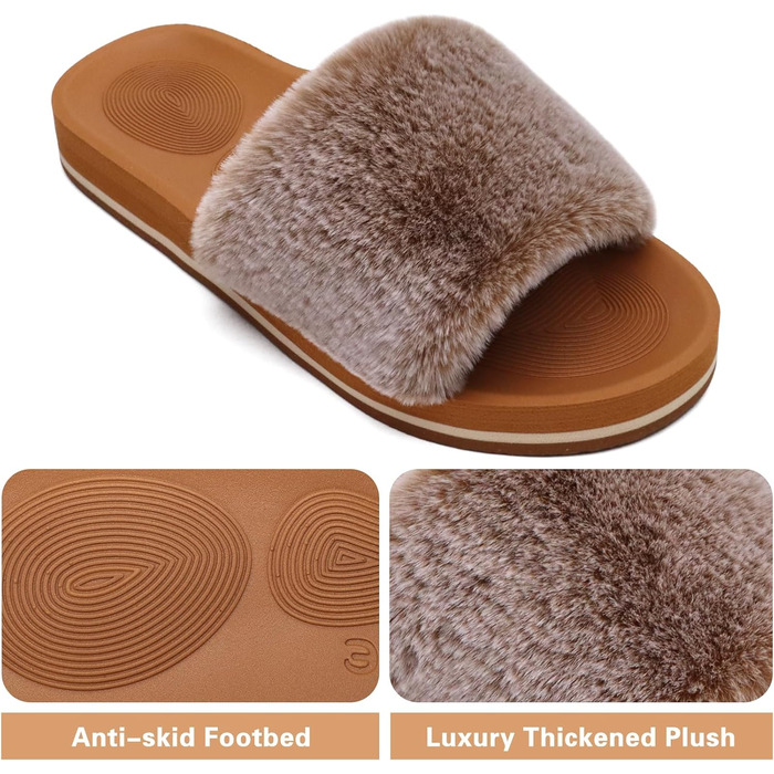 Тапочки халатні жіночі COFACE з м'якою підкладкою, халатні шльопанці, домашні тапочки, шльопанці для дому, теплий варіант на літо та зиму, рожеві (43 EU, Khaki)