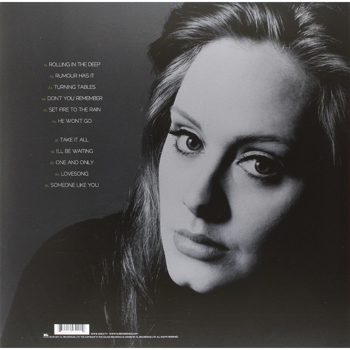 Adele - 21 (2LP Vinyl) Вінілова платівка 2011 року