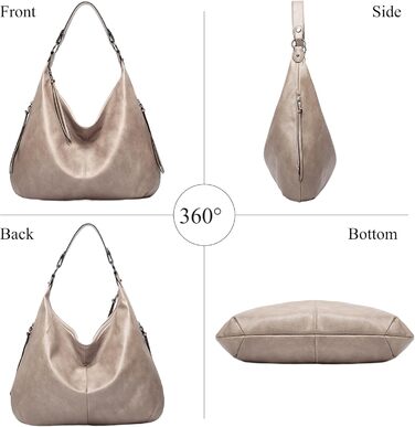 Жіноча сумка-шопер елегантна крос-боді з PU-шкіри (кава/світло-хакі) з кишенею на блискавці