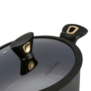 Каструля традиційна Starke Pro Dark Gold, 6 л