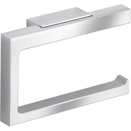 KEUCO Toilet Paper Holder, High-Gloss Chrome, Open Design, Toilet Roll Holder for Bathroom and Guest Toilet, Edition 11