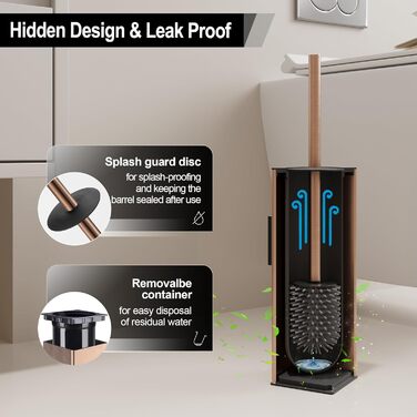 Настінна щітка для унітазу BVL з кріпленням без свердління, набір з 2 насадками, білий матовий колір