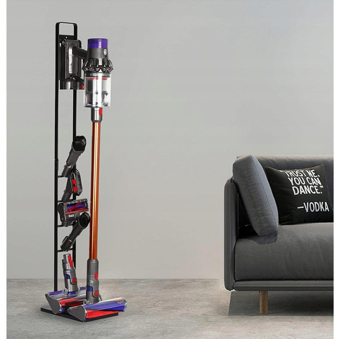 Підставка для пилососів Dyson – універсальна, 127 см, без свердління, з металевою основою