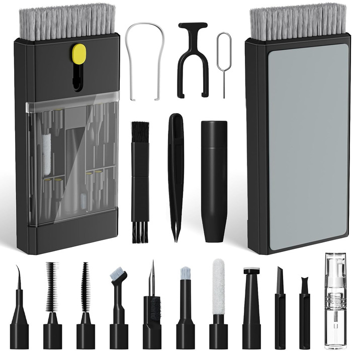 Набір для чищення гаджетів 22 в 1: клавіатура, навушники AirPods, камера, монітор, телефон, білий