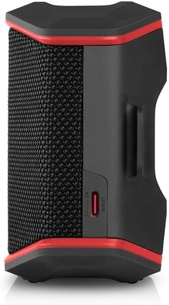 Портативна Bluetooth-колонка Teufel ROCKSTER GO 2 для зовнішнього використання, чорно-червона
