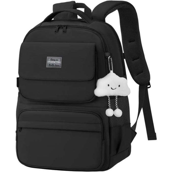 Шкільний рюкзак FIORETTO для підлітків та дівчат: 25L, водонепроникний, з відділенням для ноутбука 15.6