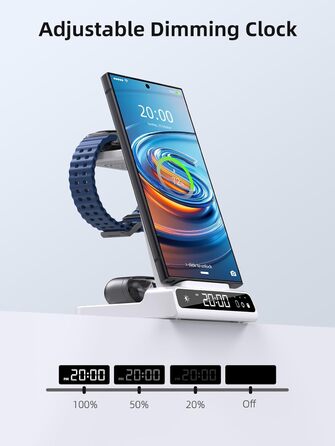 Бездротовий зарядний пристрій для Samsung Galaxy S25 Ultra, Watch Ultra/8/7/6, S24 Z Fold 6/Z Flip 6, Buds - зарядка