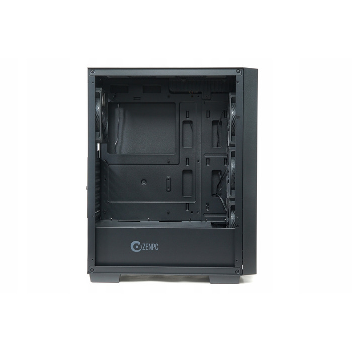 Корпус ZENPC Flow TG Black ARGB Midi Tower, чорний