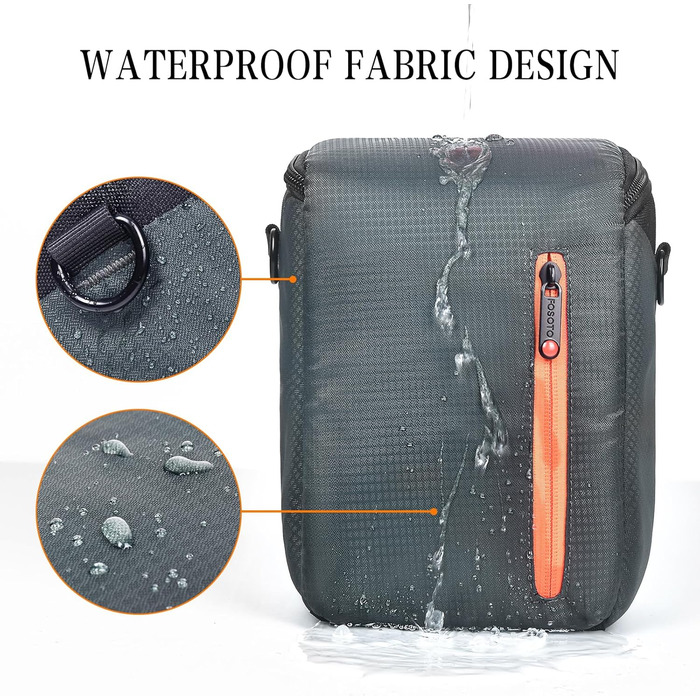 Сумка для камери FOSOTO: універсальна через плече для Canon, Nikon, Sony, Panasonic (SLR, Zoom, аксесуари)