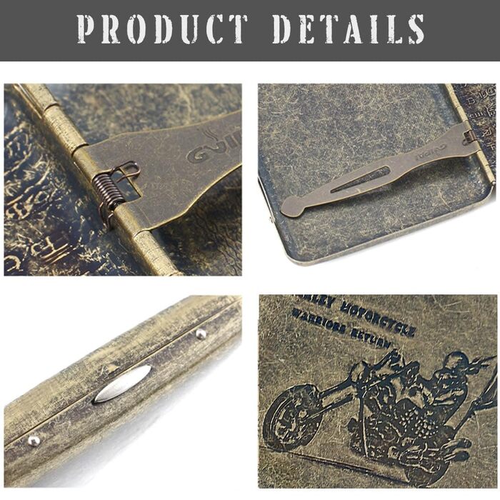 Металеве тютюнотримач для 20 сигарет, золотий, Ritter