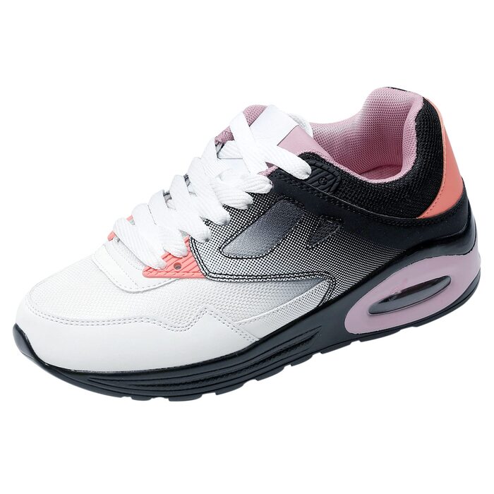 Жіночі кросівки JOMIX: спортивні, для бігу, з повітряною подушкою, антиковзкі, дихаючі, для фітнесу, залу, вулиці (41 EU, біло-фіолетові, трикотажні)