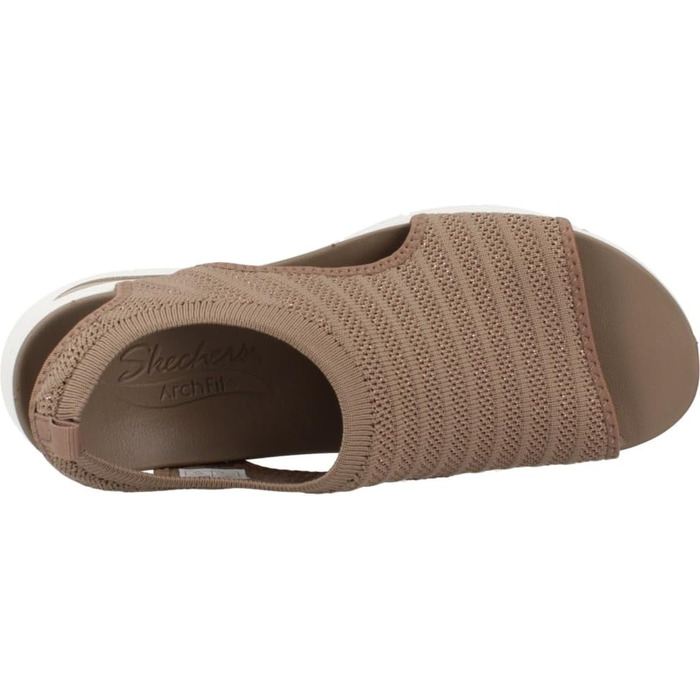 Skechers Arch Fit City Catch – жіночі сандалі Mokka Mylar Strick, 35 EU (з підтримкою стопи)