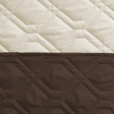 Водонепроникний килимок для собак - міцний килимок 173*203 см для вулиці, машинне прання, двосторонній килимок для собак, підходить для собак та котів (шоколад + бежевий, 75x175 см)