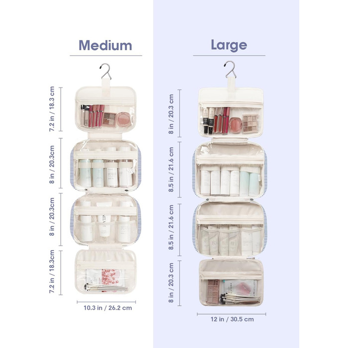 Narwey Косметичка для дівчаток з сіткою, велика, для підвішування, сітчаста органайзер для ванни, зелено-сіра, розмір M