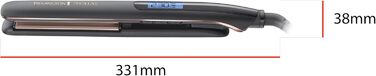 Випрямляч для волосся Remington Proluxe S9150B: широкі керамічні пластини, технологія OPTIheat, цифровий дисплей