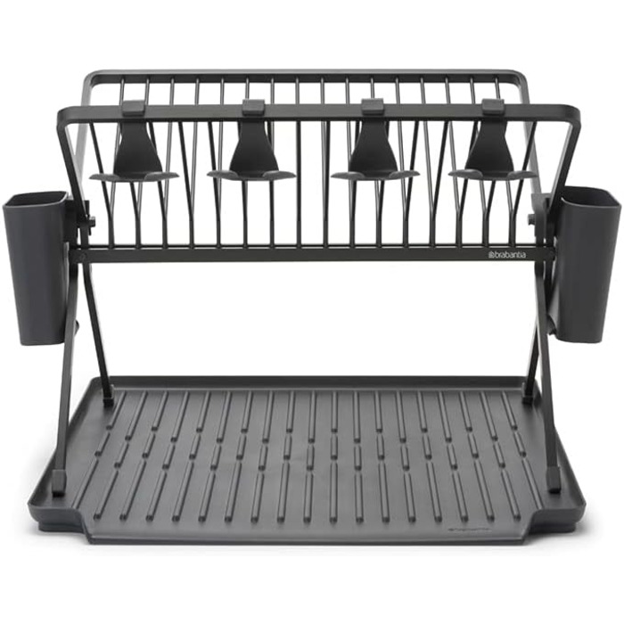Brabantia Folding Dish Drainer (L, Dark Grey)