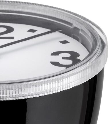 Настільний годинник Alessi Cronotime 01 B, ABS, чорний, 7 см