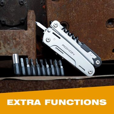 Roxon Storm 16-in-1 Multifunction Tool - Unisex Adult Silver Multitool - S801