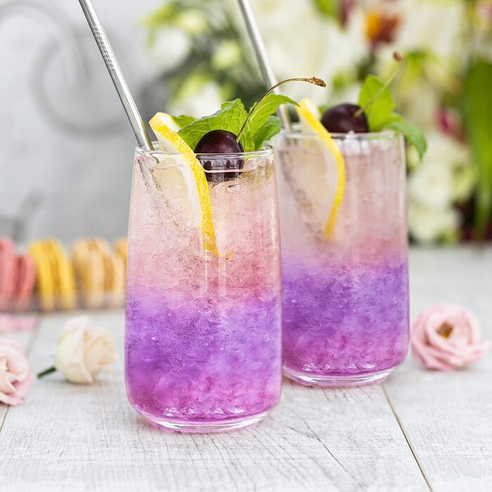 Water Glasses Set | Highball Glasses Set | 480 ml | Set of 6 | Large Drinking Glasses Drinking Glasses Set Highball Glasses Water Glass Juice Glass | Dishwasher Safe | Emma Collection