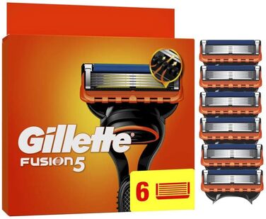 Смінні касети для гоління Gillette Fusion 5 для чоловіків, 28 шт, помаранчеві