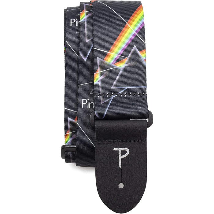 Гітарний ремінь Perri's Leathers Dark Side of the Moon - офіційний ліцензований продукт - поліестер, регульований - для акустичної/басової/електрогітари, з Канади (LPCP-1070)