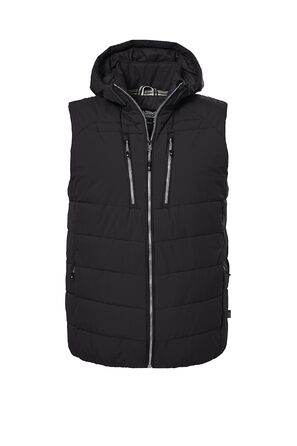 Жилет Killtec Kow 10 Mn Qltd Vst Steppweste з капюшоном, темний антрацит, XL