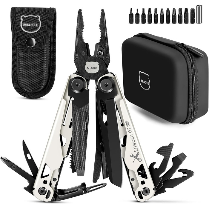 Мультитул MIAOKE 23 в 1 з подарунковою коробкою: викрутки, пила, плоскогубці, ніж для кемпінгу. Ідеальний подарунок для чоловіків