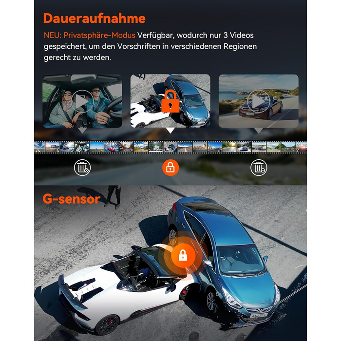 Відеореєстратор VANTRUE STARVIS 2: 4K + 1080P + 1440P, 3 канали, GPS, WiFi, паркувальний режим, нічне бачення, LTE (N4 Pro)