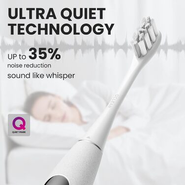 Oclean X Pro Elite: електрична звукова зубна щітка + кейс для подорожей, сірий