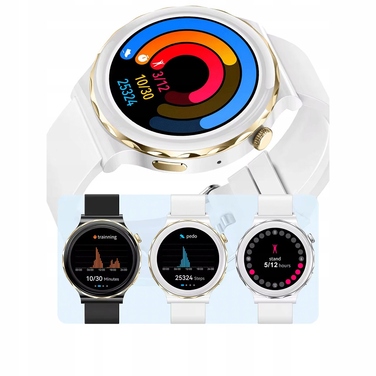 Смарт-годинник Smart-Trend GT, білий з золотом