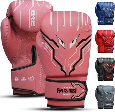 Боксерські рукавички Farabi для дітей (5-10 років) - MMA, Муай Тай, бокс - 6oz