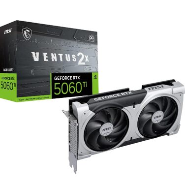 Відеокарта MSI GeForce RTX 5060 Ti Ventus 2X OC Plus 16GB GDDR7, PCIe 5.0
